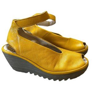 Fly London Yala Peep Toe Wedge 39